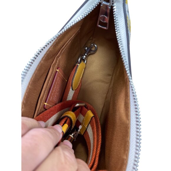 Coach Floral PT Teri yeloow Shoulder handbag SKU 9123 - Picture 13 of 16